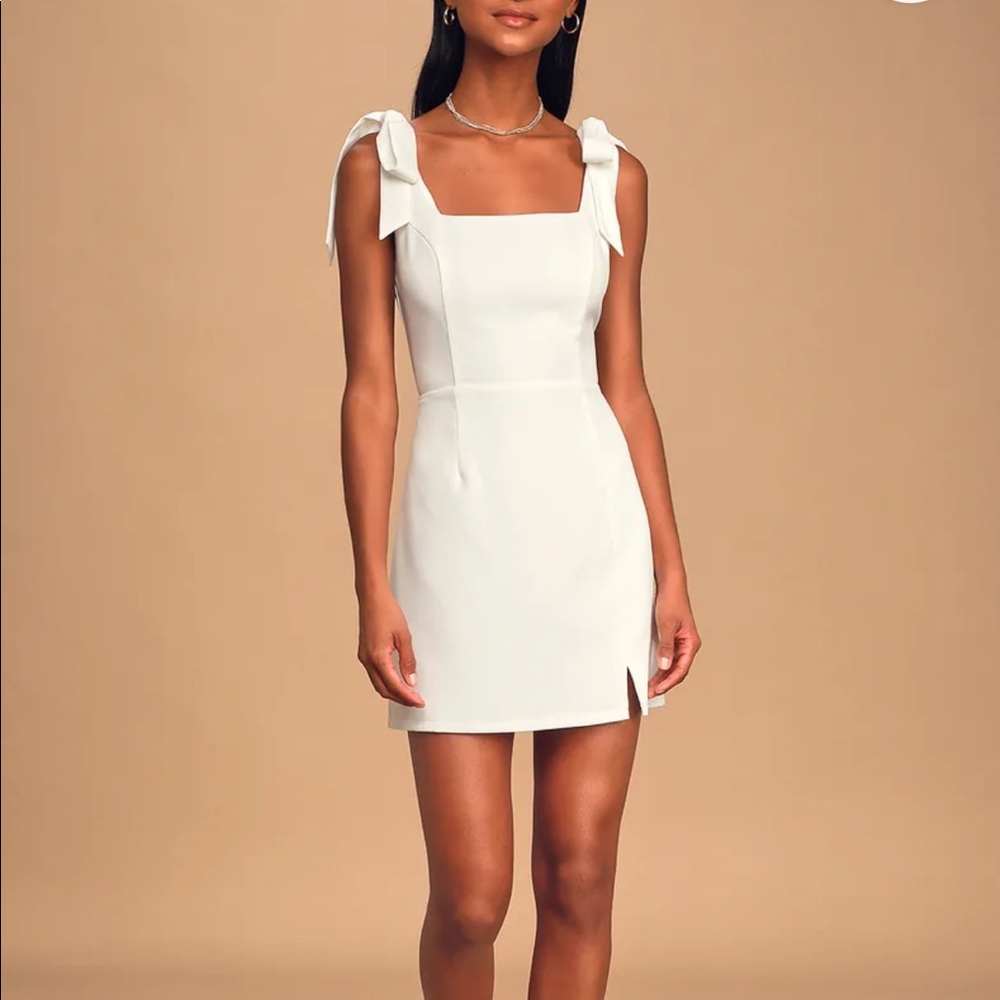 NWT Lulus white mini dress
